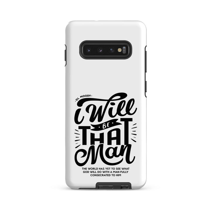 Christian Phone Case I Will Be That Man White for Samsung® Samsung® Phone Cases Matte Samsung Galaxy S10 Plus 