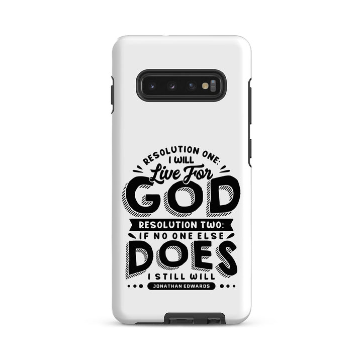 Christian Phone Case Live For God White for Samsung® Samsung® Phone Cases Matte Samsung Galaxy S10 Plus 