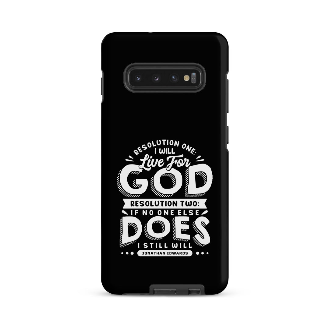 Christian Phone Case Live For God Black for Samsung® Samsung® Phone Cases Matte Samsung Galaxy S10 Plus 