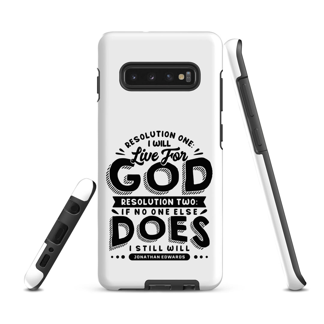 Christian Phone Case Live For God White for Samsung® Samsung® Phone Cases   