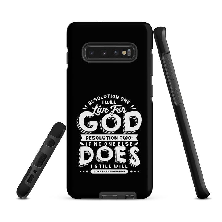 Christian Phone Case Live For God Black for Samsung® Samsung® Phone Cases   