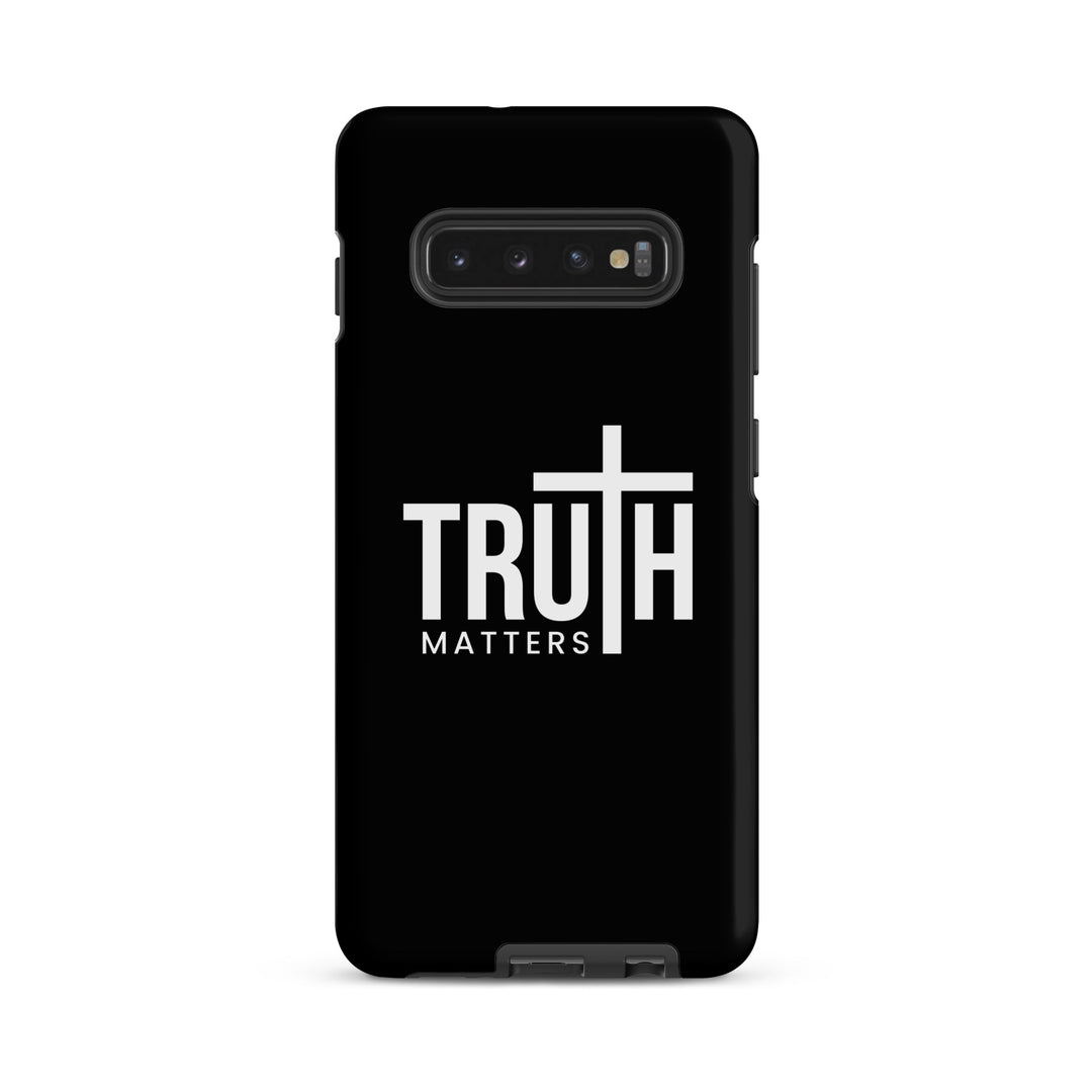 Christian Phone Case Truth Matters Black for Samsung® Samsung® Phone Cases Matte Samsung Galaxy S10 Plus 