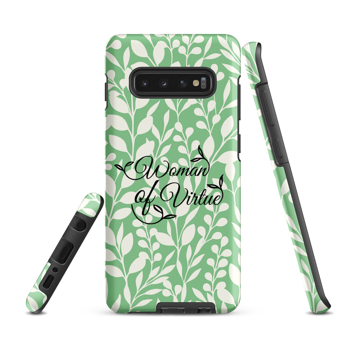 Christian Phone Case Woman of Virtue Green for Samsung® Samsung® Phone Cases   