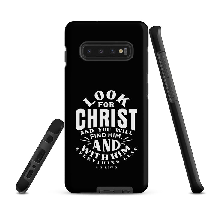 Christian Phone Case Look For Christ Black for Samsung® Samsung® Phone Cases   