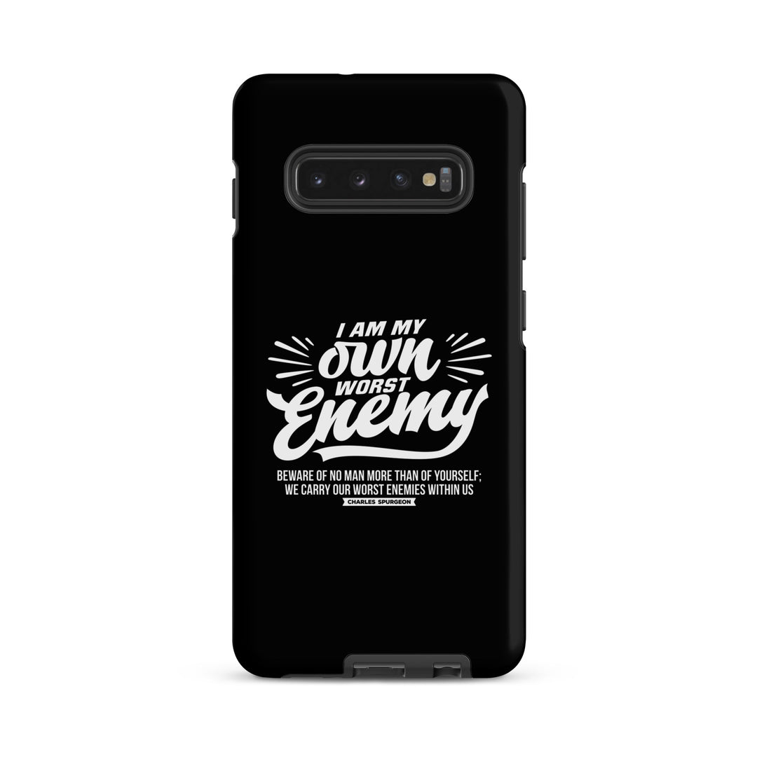 Christian Phone Case Worst Enemy Black for Samsung® Samsung® Phone Cases Matte Samsung Galaxy S10 Plus 