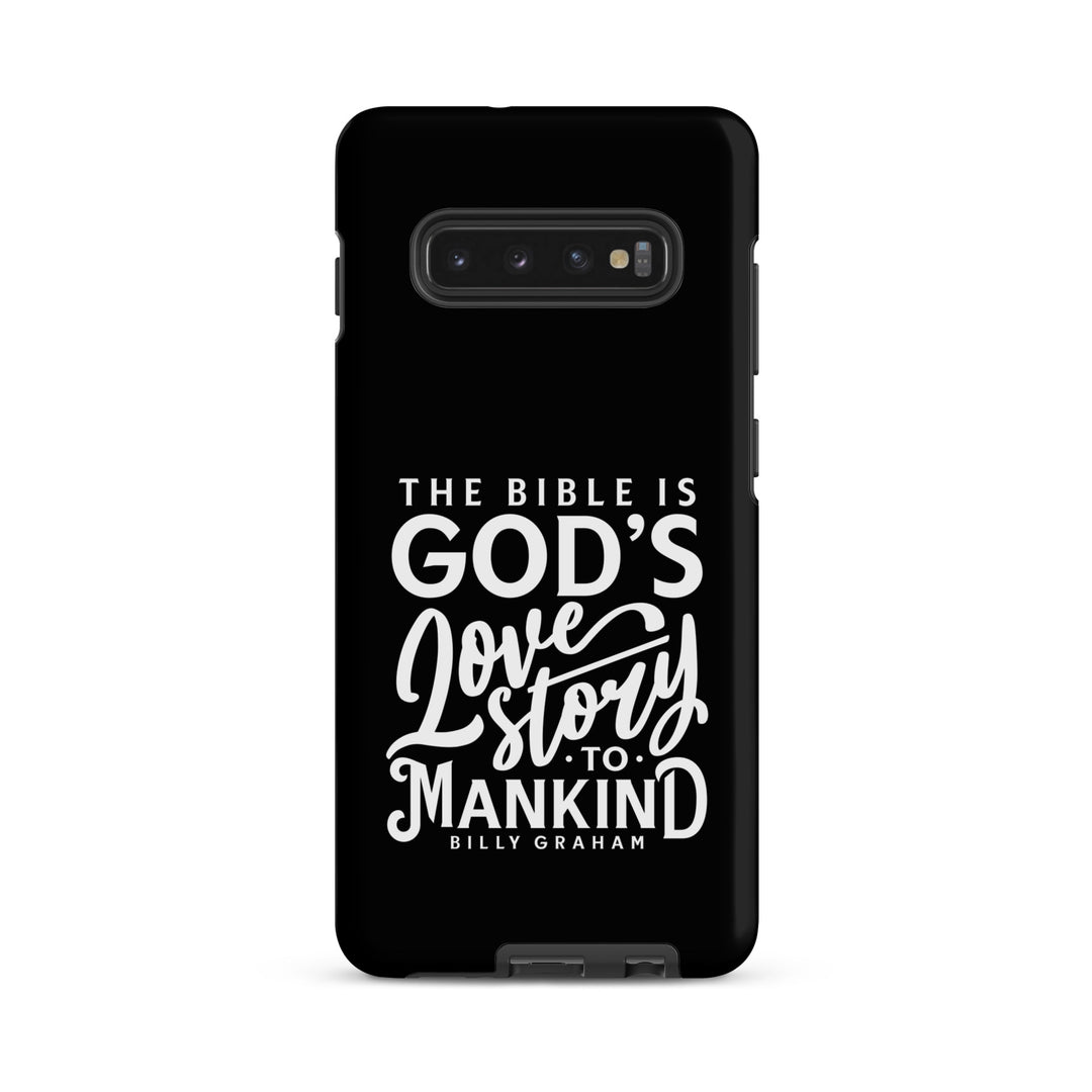 Christian Phone Case God's Love Story Black for Samsung® Samsung® Phone Cases Matte Samsung Galaxy S10 Plus 