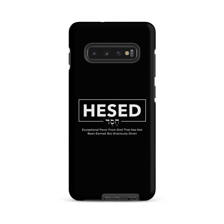 Christian Phone Case Hesed Hebrew Exceptional Favor Black for Samsung® Samsung® Phone Cases   