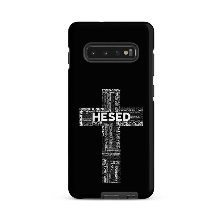 Christian Phone Case Hesed Cross Black for Samsung® Samsung® Phone Cases   