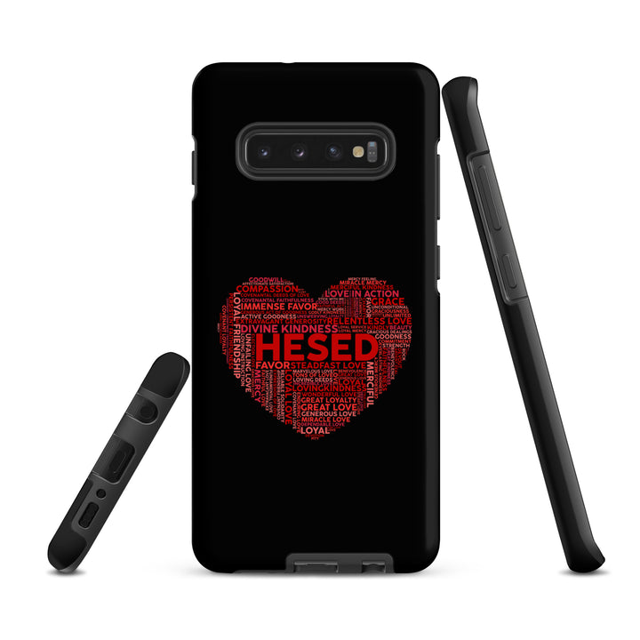 Christian Phone Case Hesed Heart Black for Samsung® Samsung® Phone Cases   