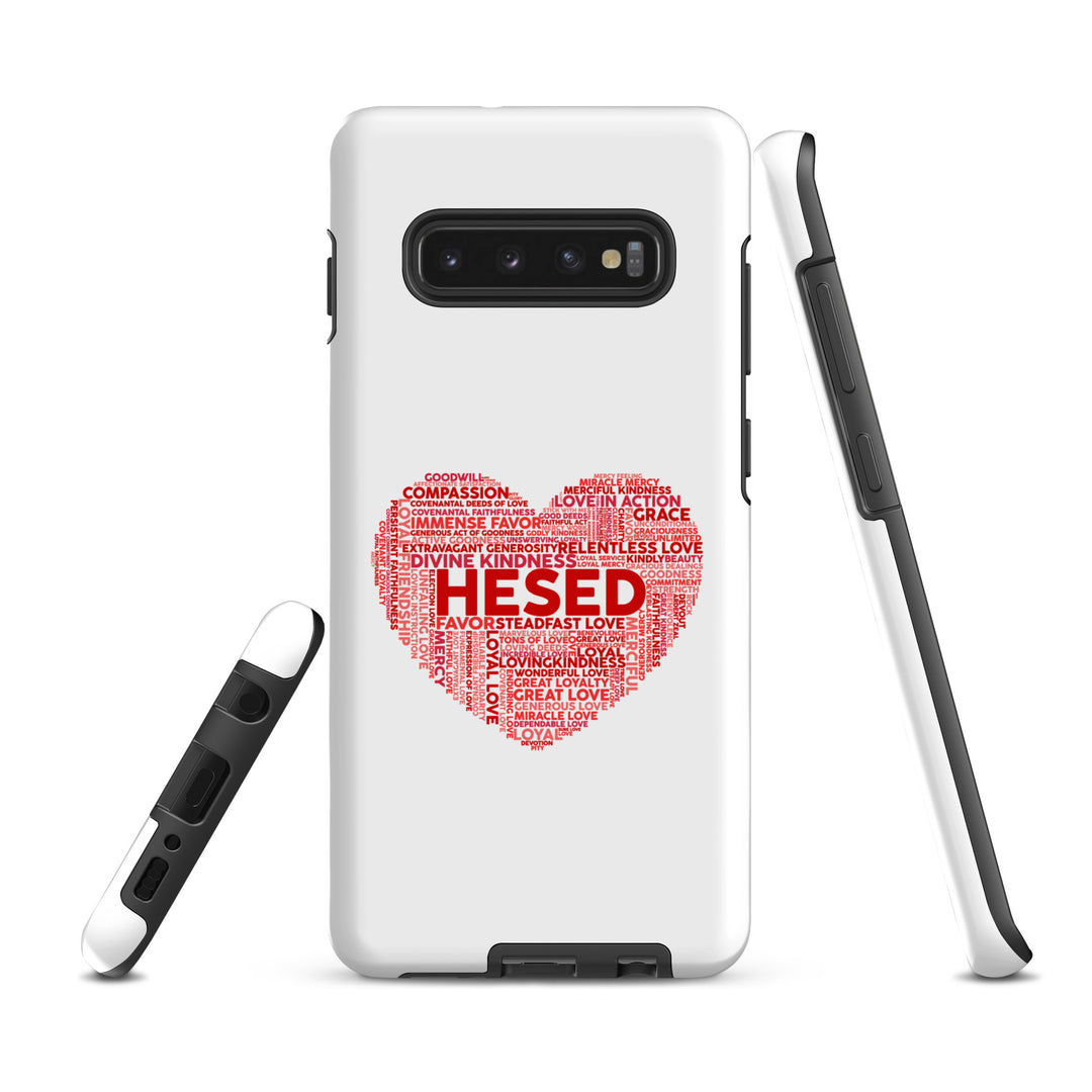 Christian Phone Case Hesed Heart White for Samsung® Samsung® Phone Cases   