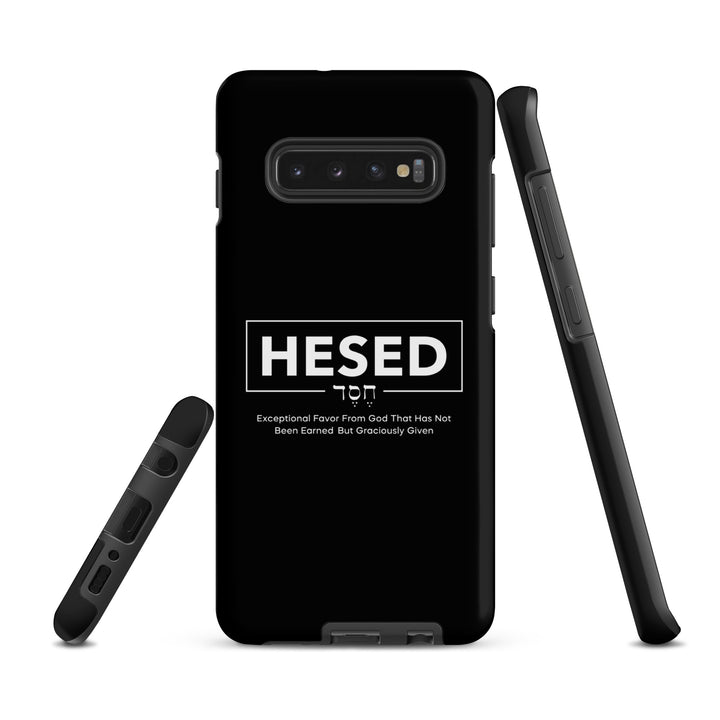 Christian Phone Case Hesed Hebrew Exceptional Favor Black for Samsung® Samsung® Phone Cases   