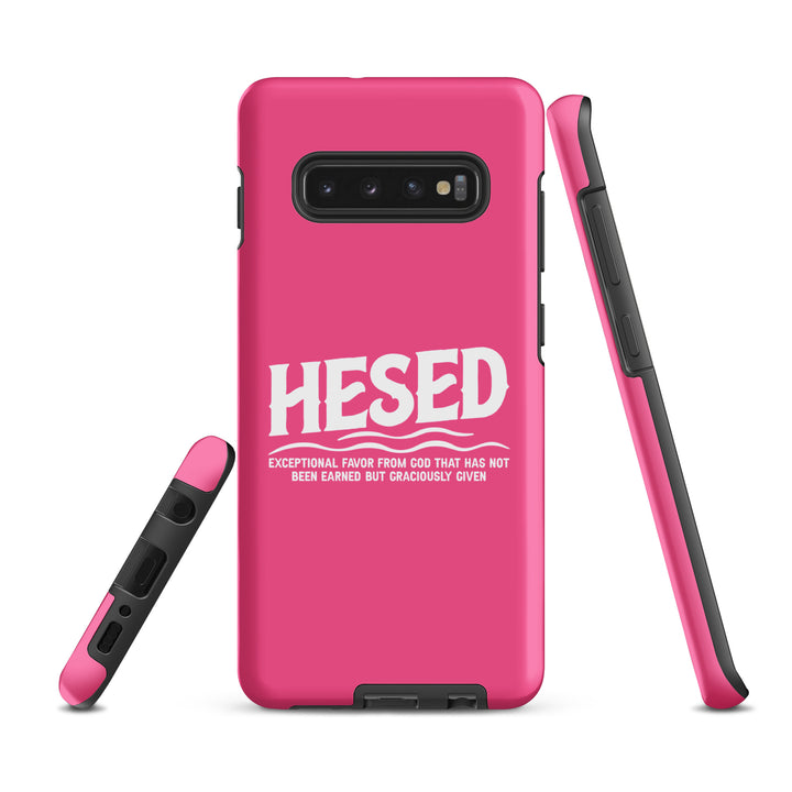 Christian Phone Case Hesed Exceptional Favor Pink for Samsung® Samsung® Phone Cases   