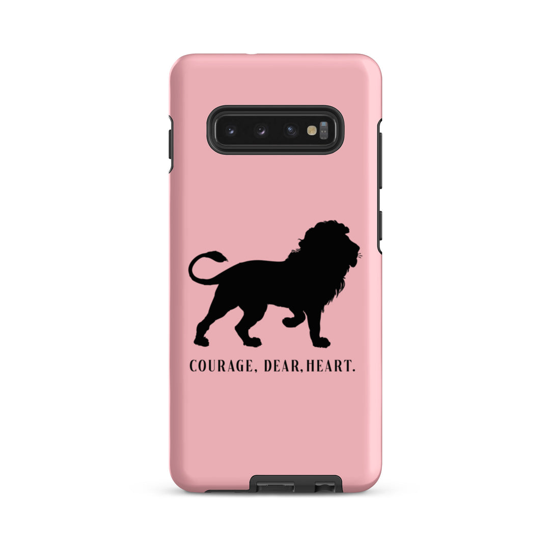 Christian Phone Case Courage Dear Heart Pink for Samsung® Samsung® Phone Cases Matte Samsung Galaxy S10 Plus 