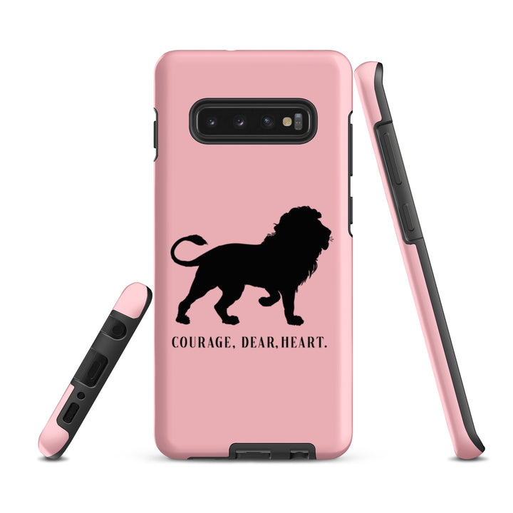 Christian Phone Case Courage Dear Heart Pink for Samsung® Samsung® Phone Cases   