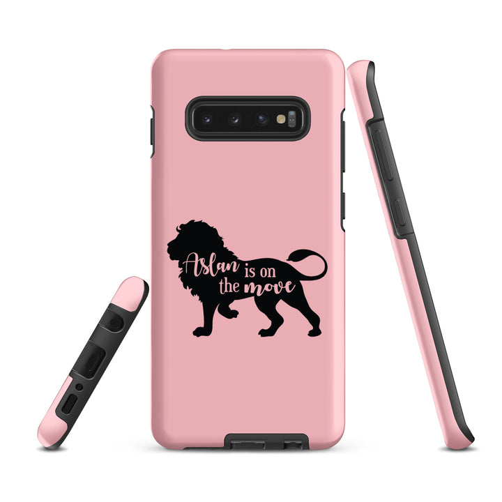 Christian Phone Case Aslan Is On The Move Pink for Samsung® Samsung® Phone Cases   