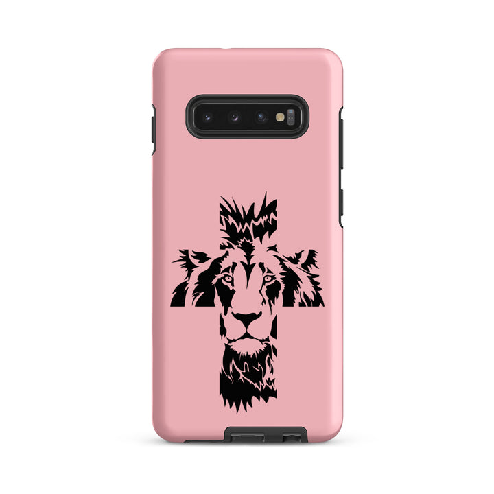 Christian Phone Case Aslan Cross Pink for Samsung® Samsung® Phone Cases Matte Samsung Galaxy S10 Plus 