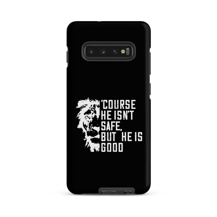 Christian Phone Case Christian Phone 'Course He Isn't Safe Black for Samsung® Samsung® Phone Cases Matte Samsung Galaxy S10 Plus 