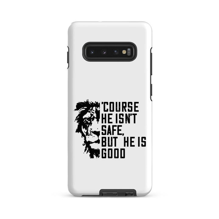 Christian Phone Case 'Course He Isn't Safe White for Samsung® Samsung® Phone Cases Matte Samsung Galaxy S10 Plus 