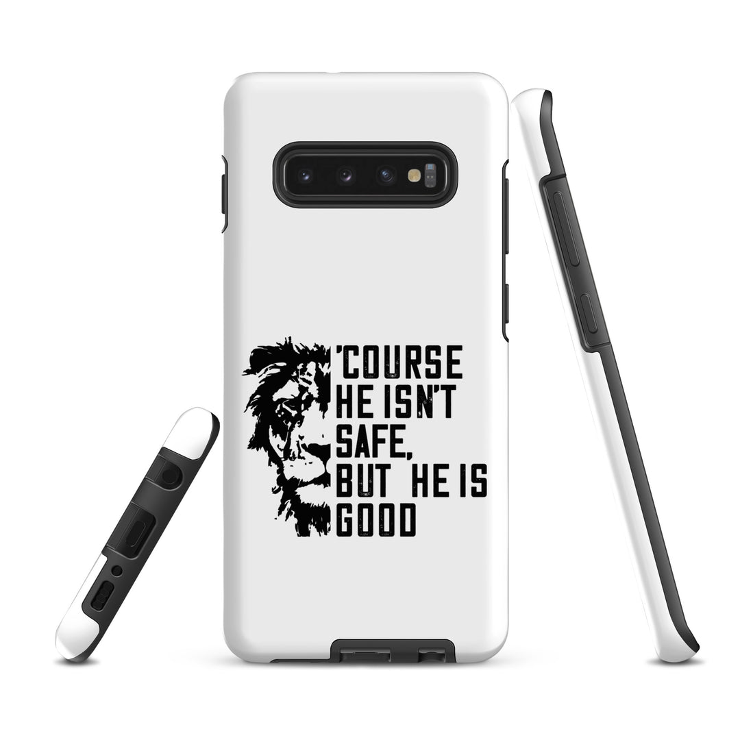 Christian Phone Case 'Course He Isn't Safe White for Samsung® Samsung® Phone Cases   