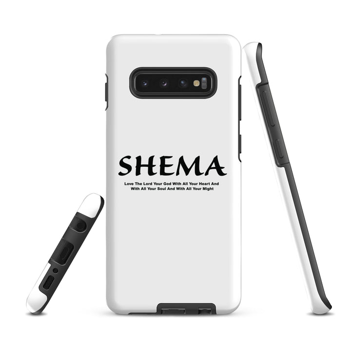 Christian Phone Case Shema Love The Lord White for Samsung® Samsung® Phone Cases   