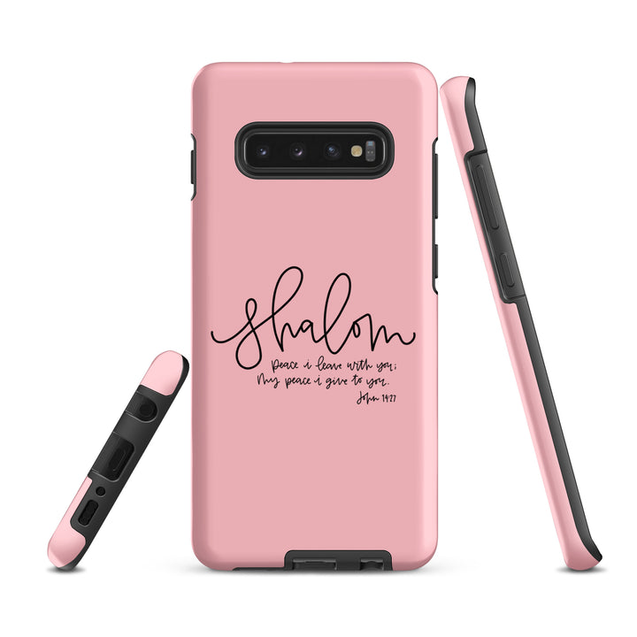 Christian Phone Case Shalom Pink for Samsung® Samsung® Phone Cases   