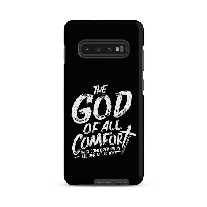 Christian Phone Case God of All Comfort Black for Samsung® Samsung® Phone Cases Matte Samsung Galaxy S10 Plus 