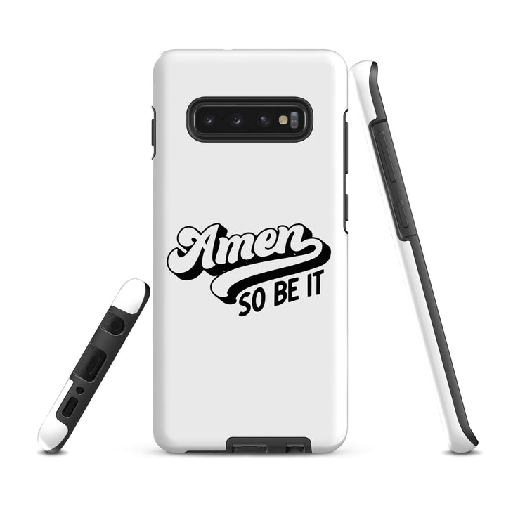 Christian Phone Case Amen So Be It White for Samsung® Samsung® Phone Cases   