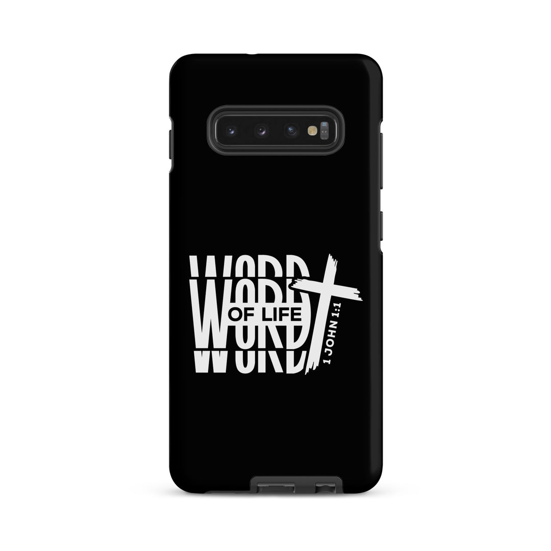 Christian Phone Case Word of Life Cross Black for Samsung® Samsung® Phone Cases Matte Samsung Galaxy S10 Plus 