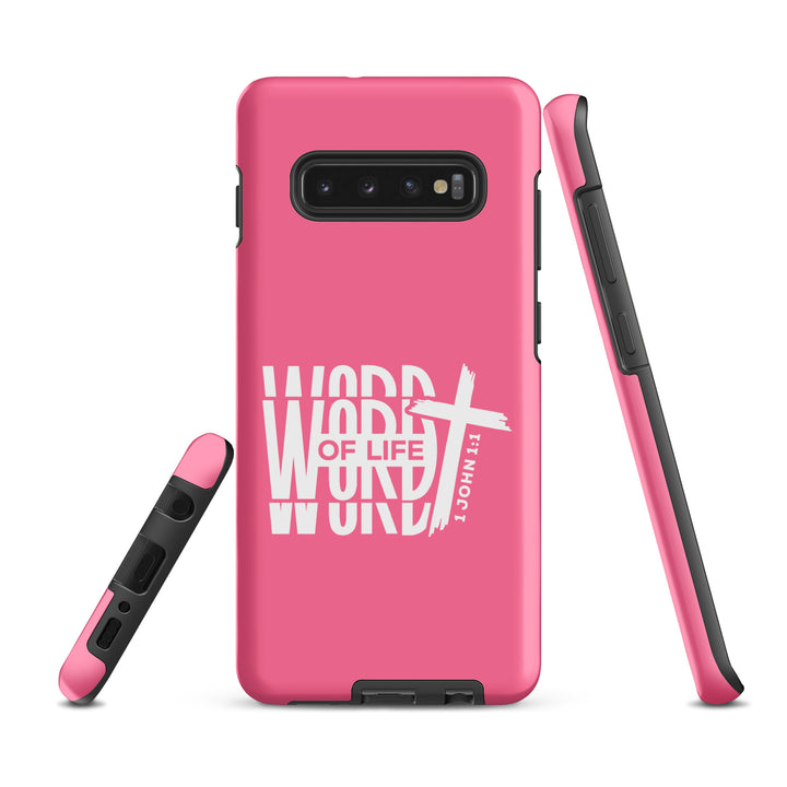 Christian Phone Case Word of Life Cross Pink for Samsung® Samsung® Phone Cases   