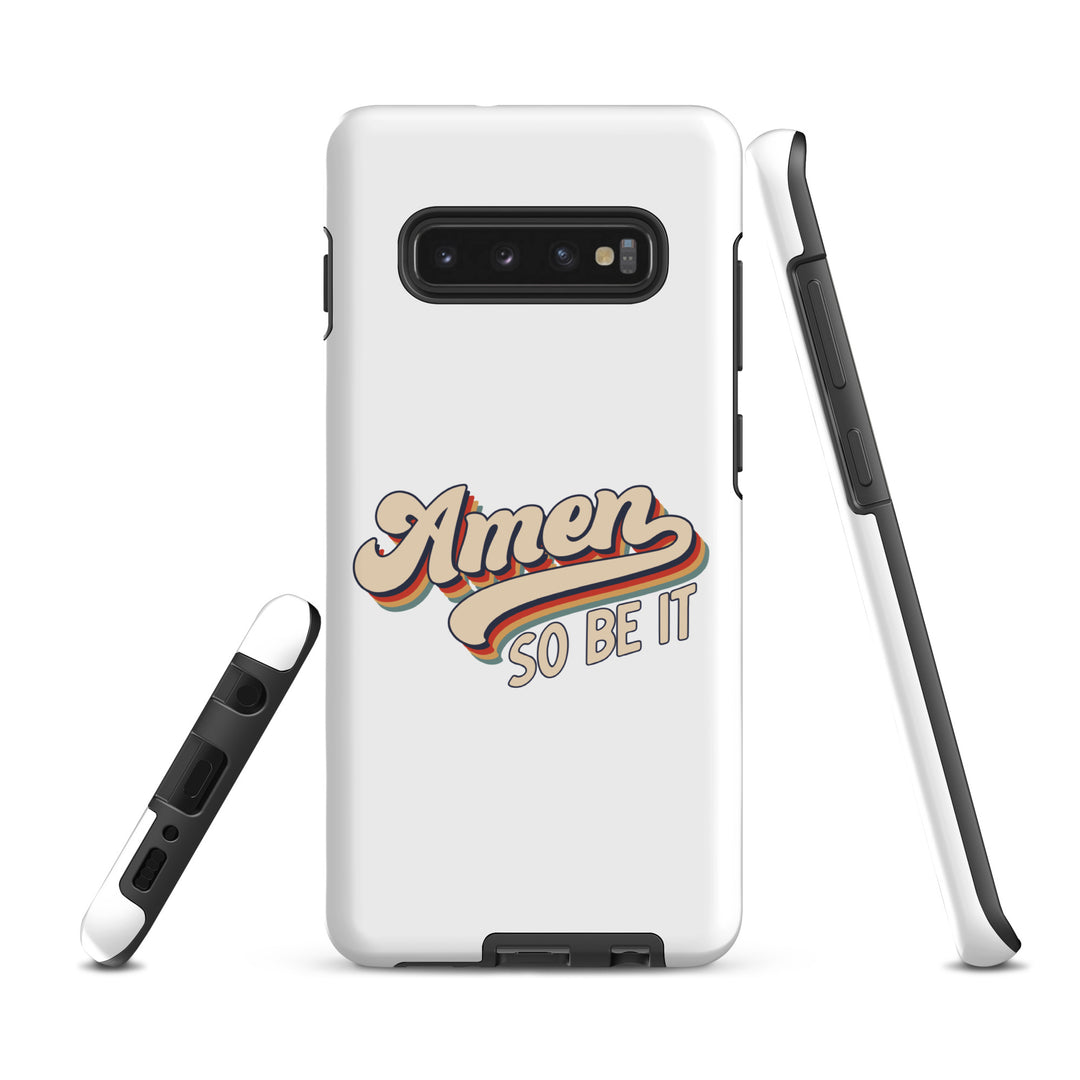 Christian Phone Case Amen So Be It White for Samsung® Samsung® Phone Cases   