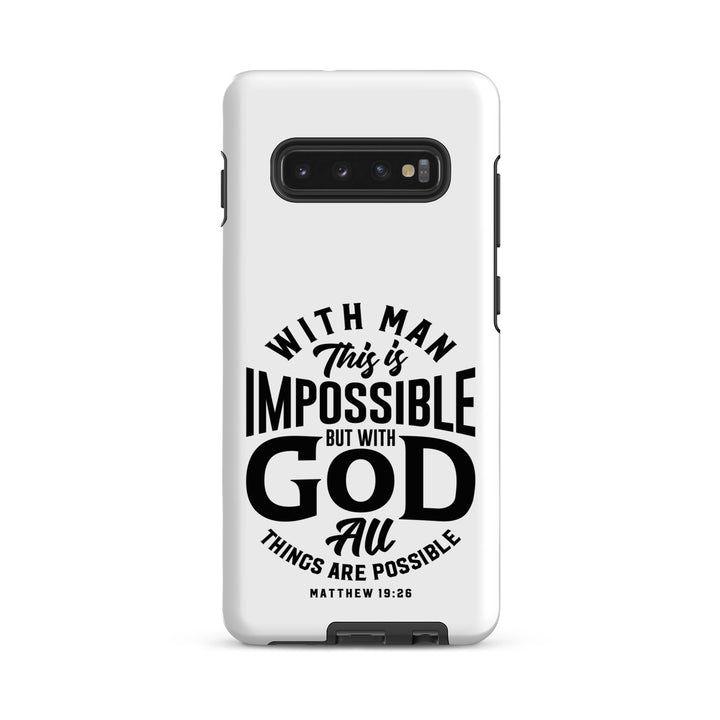 Christian Phone Case All Things Possible White for Samsung® Samsung® Phone Cases Matte Samsung Galaxy S10 Plus 