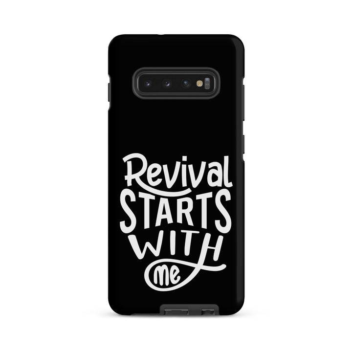 Christian Phone Case Revival Starts With Me Black for Samsung® Samsung® Phone Cases Matte Samsung Galaxy S10 Plus 