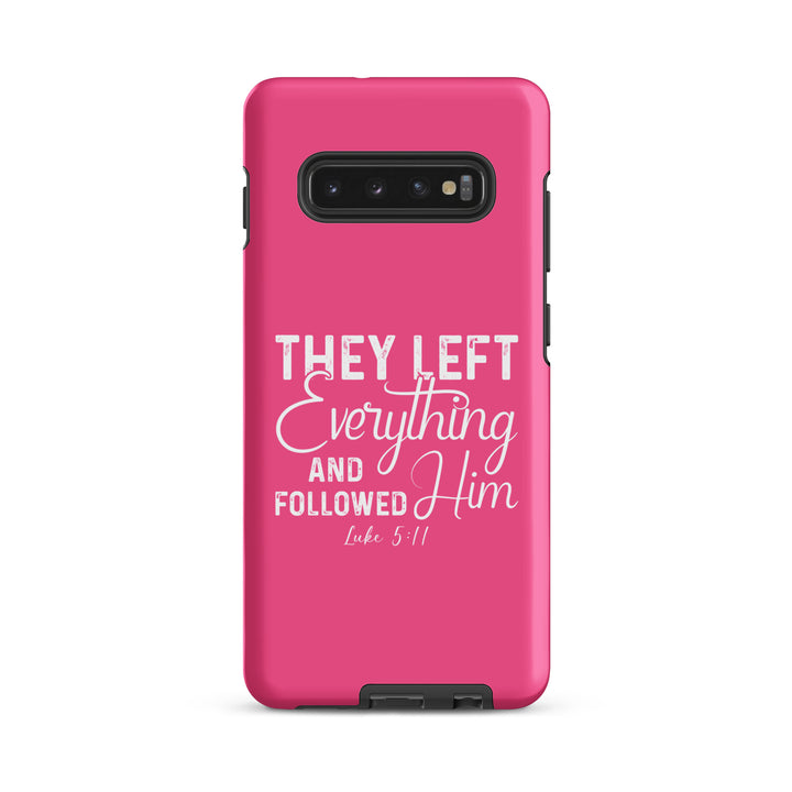 Christian Phone Case Left Everything Pink  for Samsung® Samsung® Phone Cases Matte Samsung Galaxy S10 Plus 