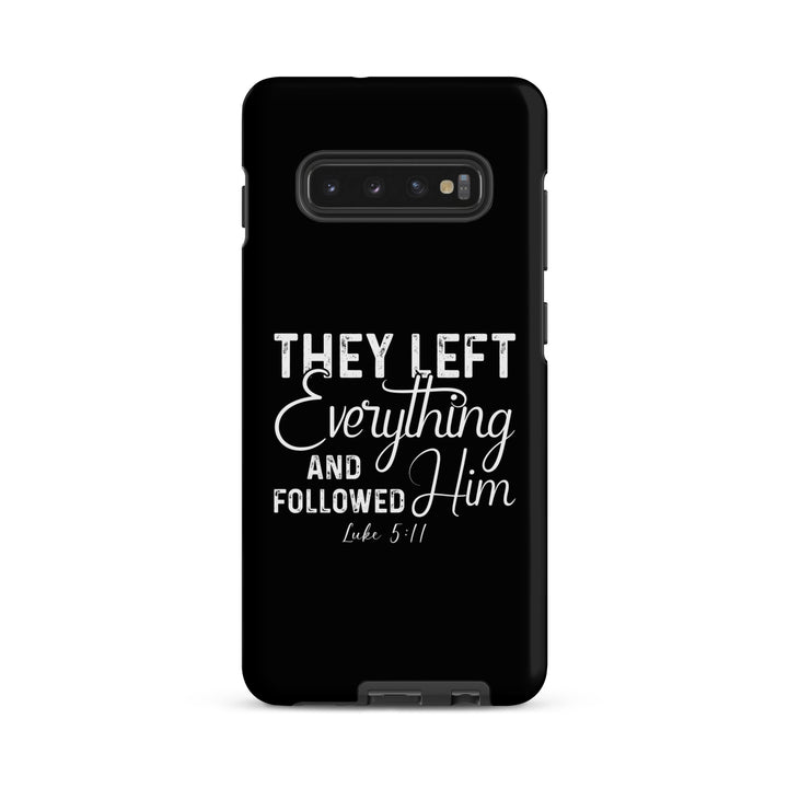 Christian Phone Case Left Everything Black for Samsung® Samsung® Phone Cases Matte Samsung Galaxy S10 Plus 