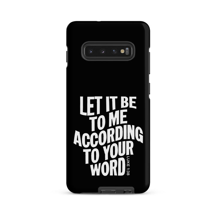 Christian Phone Case According To Your Word Black for Samsung® Samsung® Phone Cases Matte Samsung Galaxy S10 Plus 