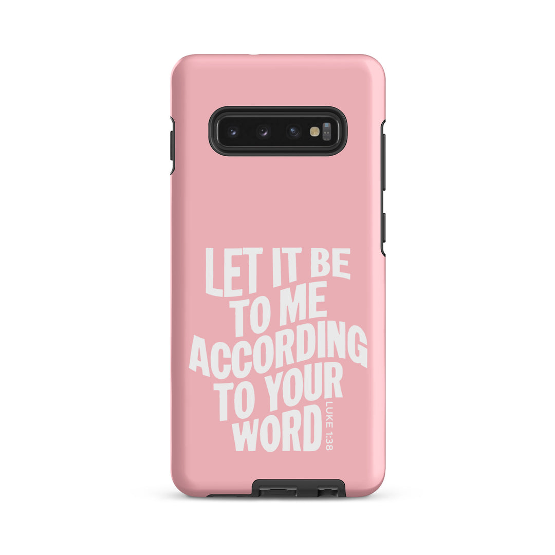 Christian Phone Case According To Your Word Pink for Samsung® Samsung® Phone Cases Matte Samsung Galaxy S10 Plus 