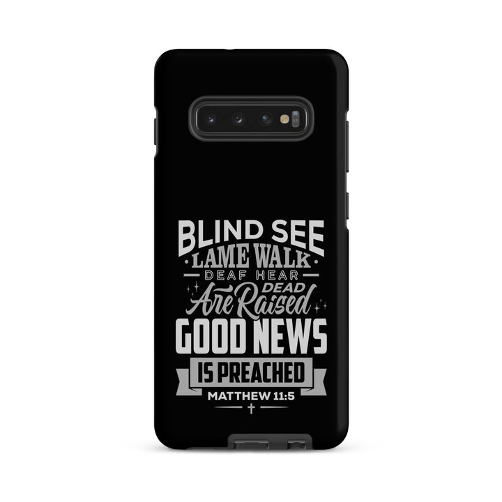 Christian Phone Case Go and Tell John Black for Samsung® Samsung® Phone Cases Matte Samsung Galaxy S10 Plus 