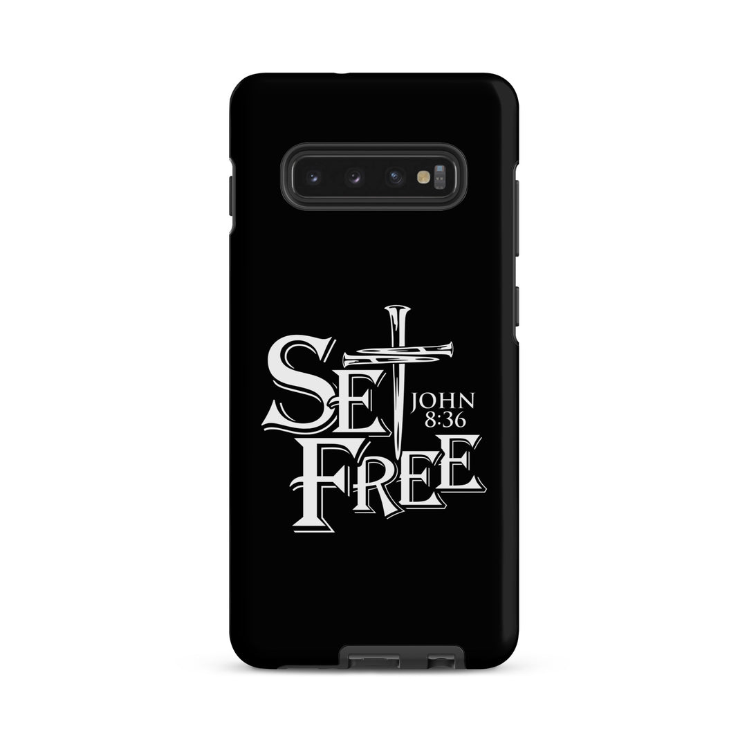 Christian Phone Case Set Free Black for Samsung® Samsung® Phone Cases Matte Samsung Galaxy S10 Plus 