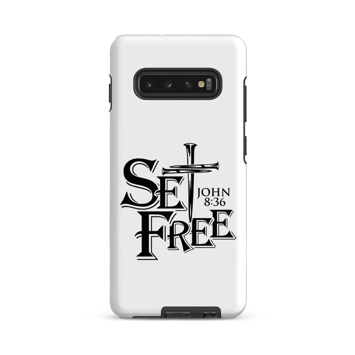 Christian Phone Case Set Free White for Samsung® Samsung® Phone Cases Matte Samsung Galaxy S10 Plus 