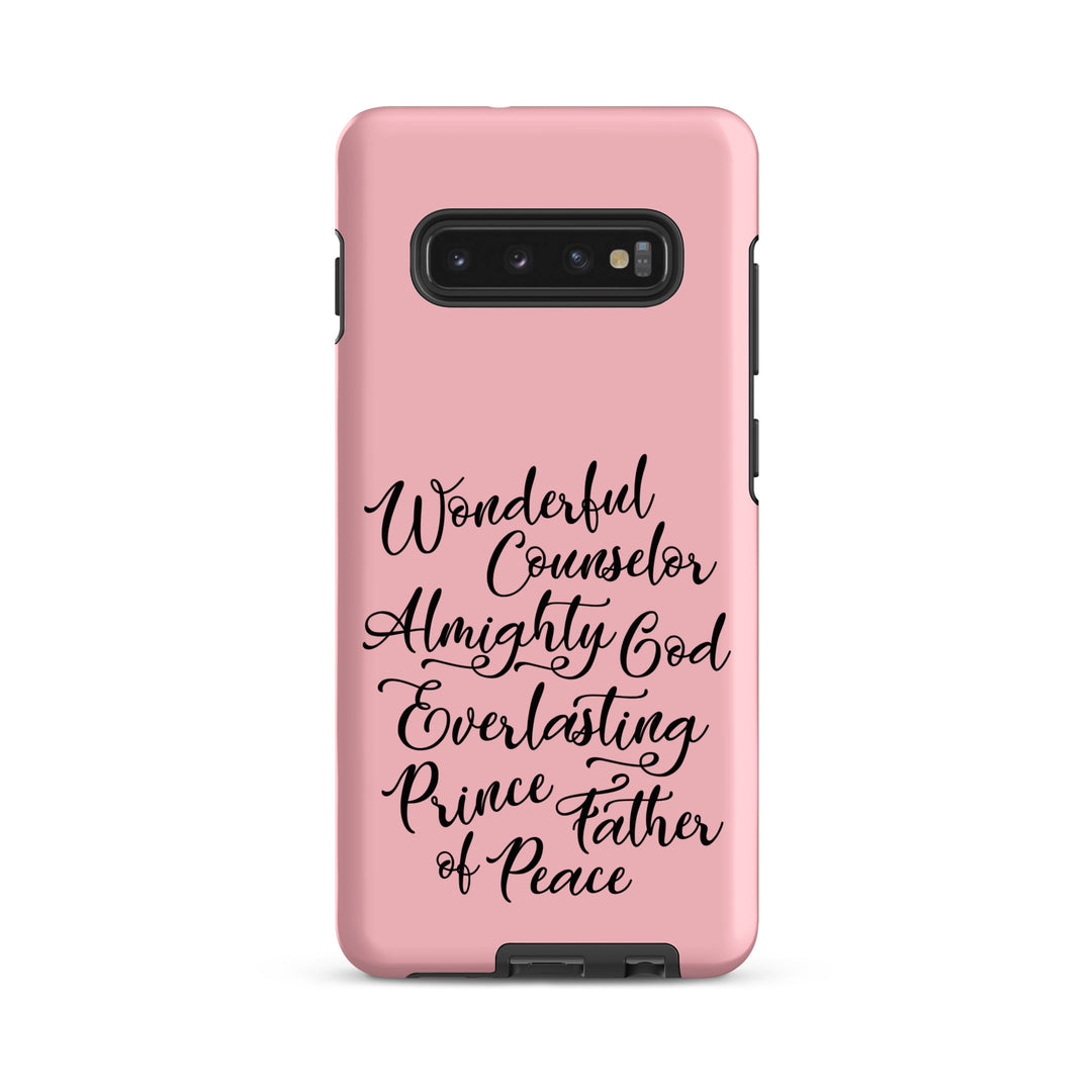 Christian Phone Case Wonderful Counselor Pink for Samsung® Samsung® Phone Cases Matte Samsung Galaxy S10 Plus 