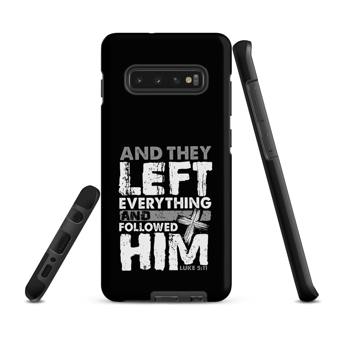 Christian Phone Case Left Everything Cross Black for Samsung® Samsung® Phone Cases   