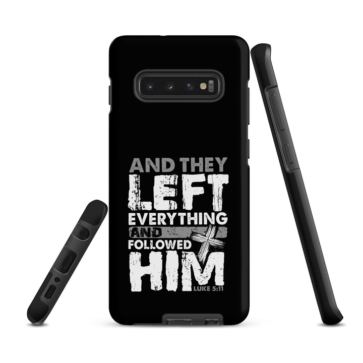 Christian Phone Case Left Everything Cross Black for Samsung® Samsung® Phone Cases   