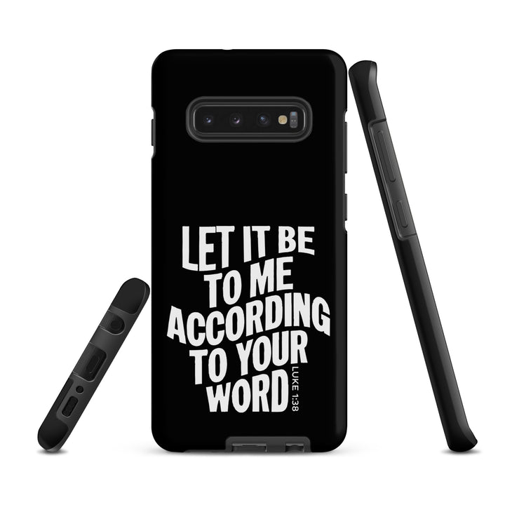 Christian Phone Case According To Your Word Black for Samsung® Samsung® Phone Cases   