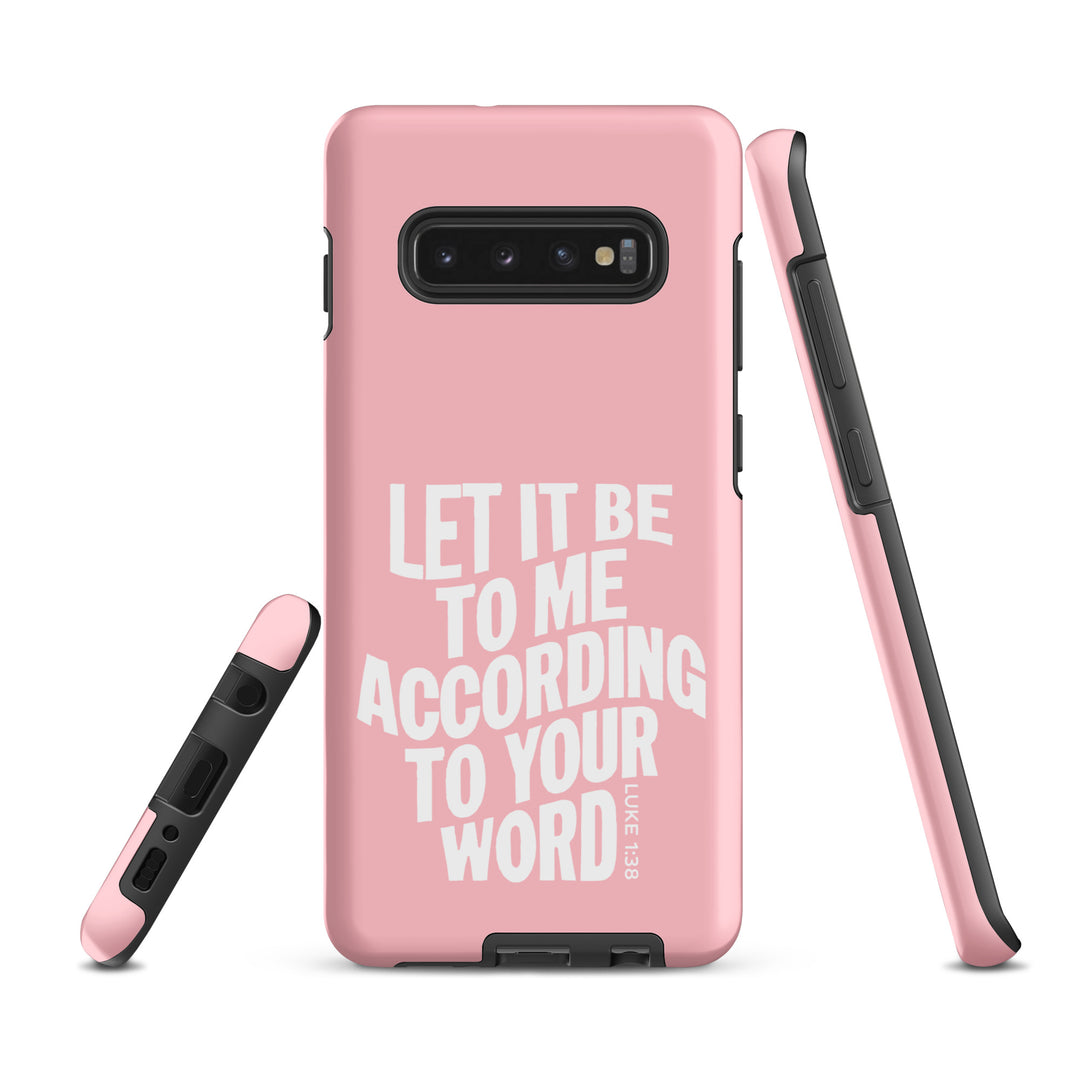 Christian Phone Case According To Your Word Pink for Samsung® Samsung® Phone Cases   