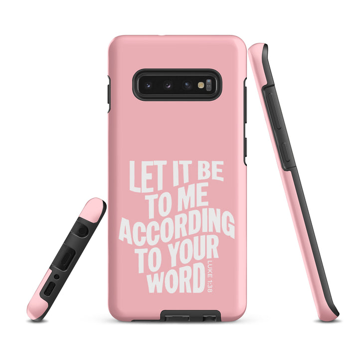 Christian Phone Case According To Your Word Pink for Samsung® Samsung® Phone Cases   