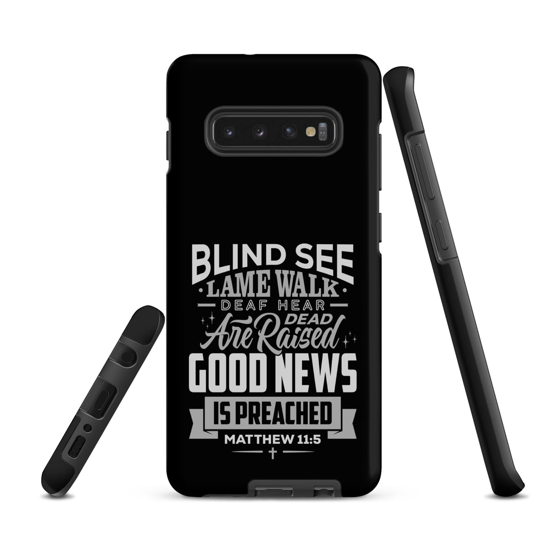 Christian Phone Case Go and Tell John Black for Samsung® Samsung® Phone Cases   