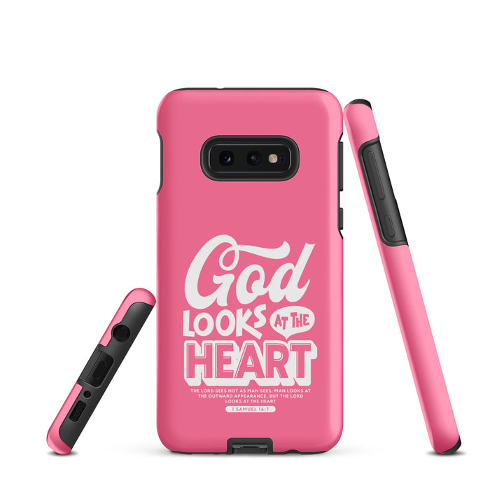 Christian Phone Case God Looks At Heart  for Samsung® Samsung® Phone Cases   