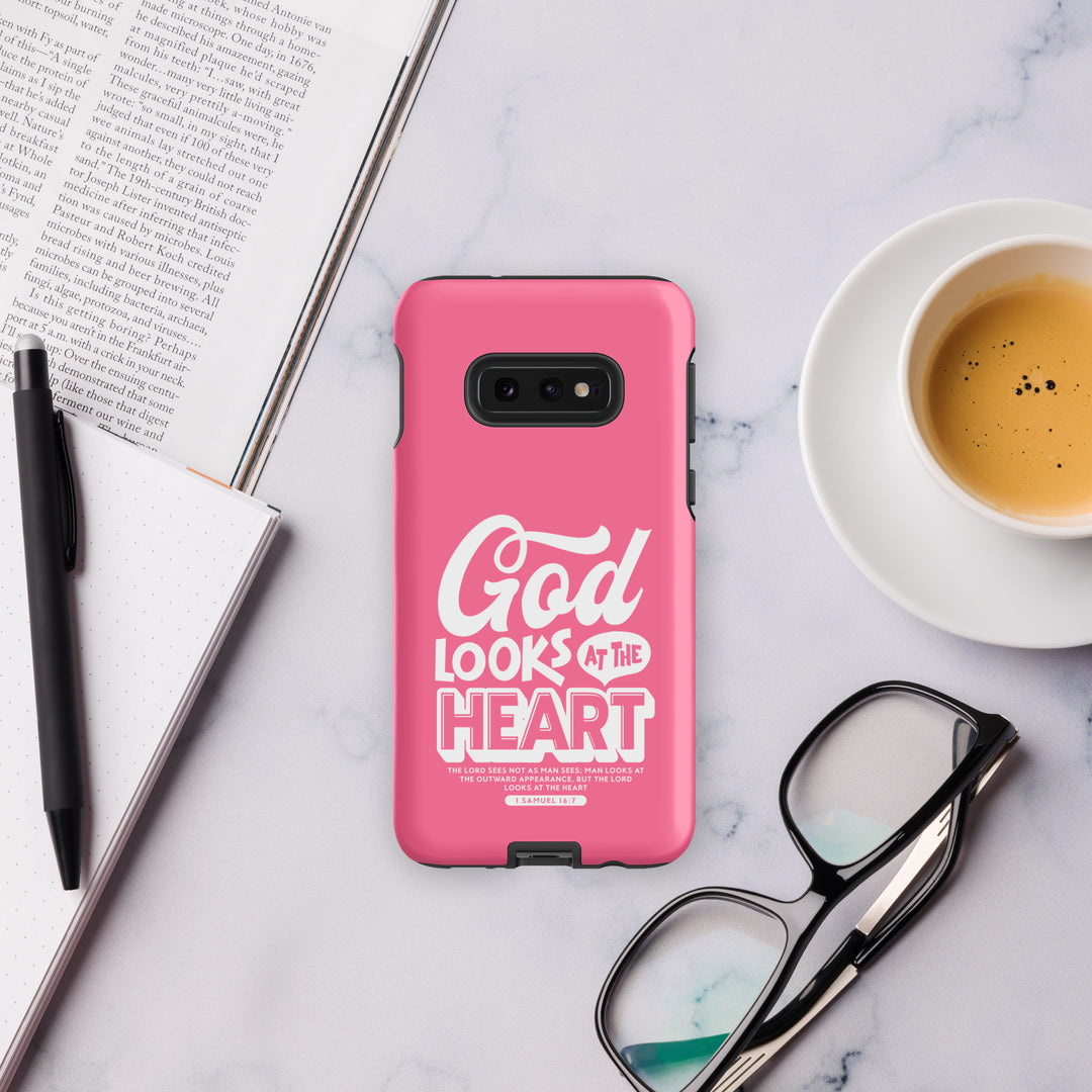 Christian Phone Case God Looks At Heart  for Samsung® Samsung® Phone Cases   