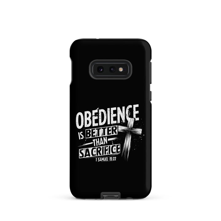 Christian Phone Case Obedience Is Better for Samsung® Samsung® Phone Cases Matte Samsung Galaxy S10e 