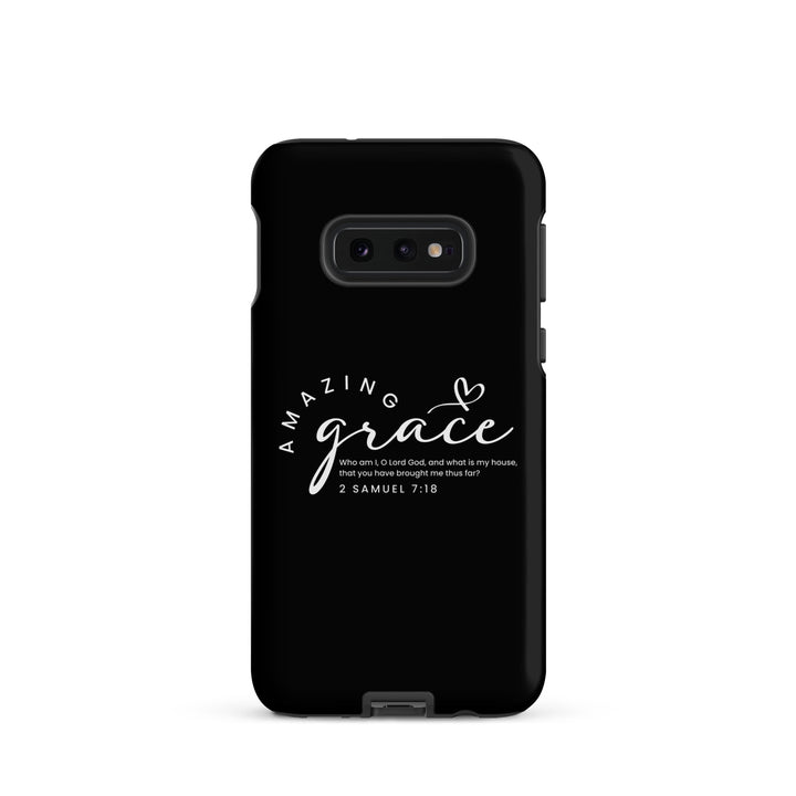 Christian Phone Case Amazing Grace Heart Black for Samsung® Samsung® Phone Cases Matte Samsung Galaxy S10e 